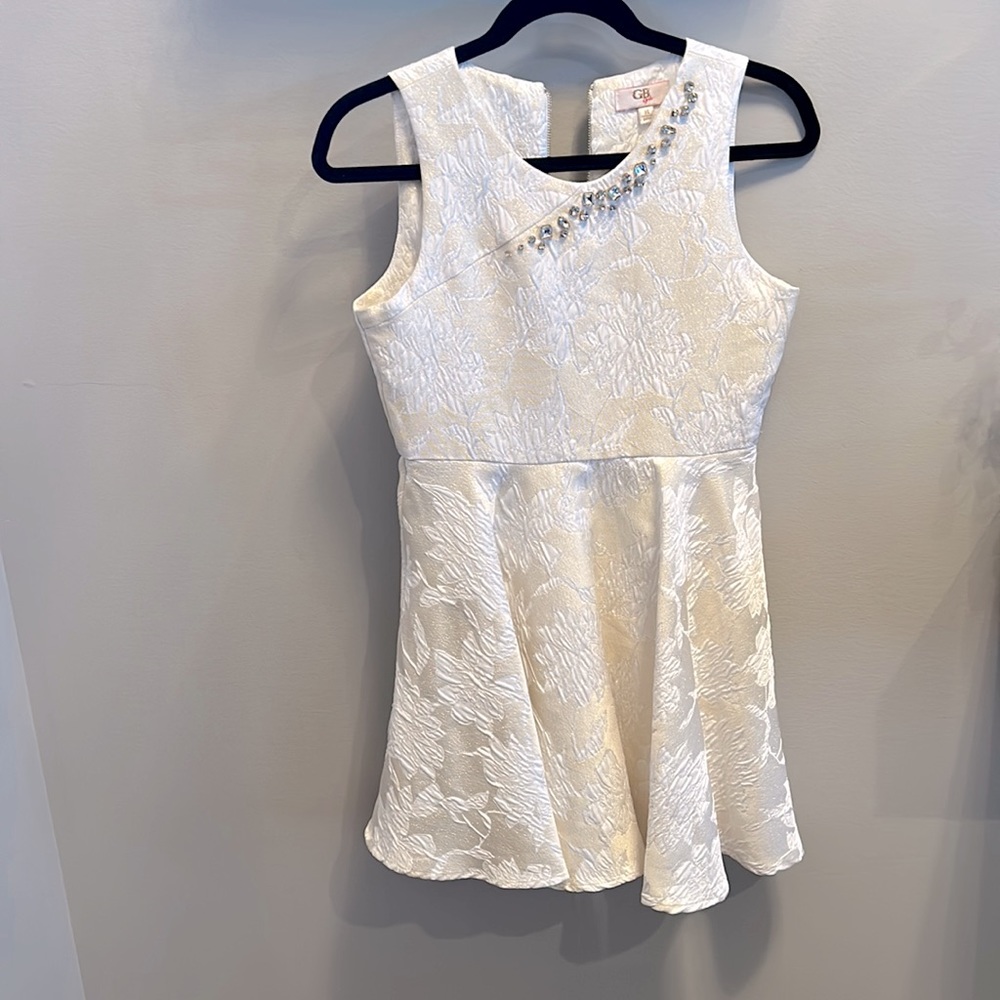 GB Girls, Size 14 Gold & Cream Dress